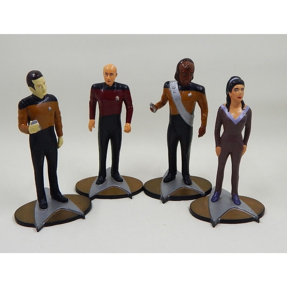 Hamilton Gifts Star Trek The Next Generation PVC Figurines 1992 Lot of 4